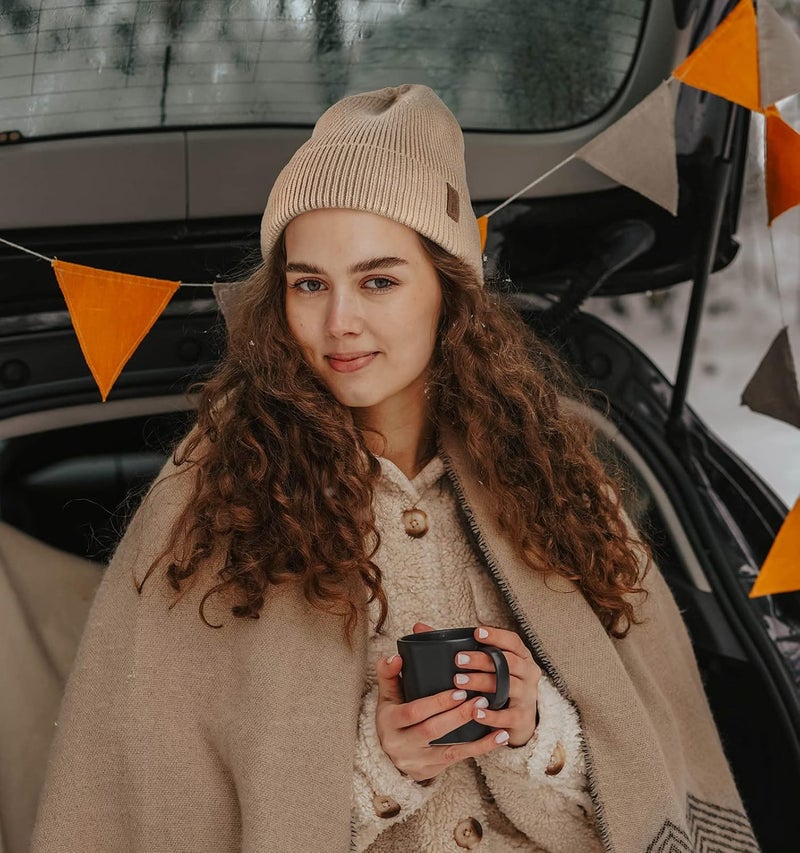 Wmcaps Winter Beanie for Men Women, Fleece Lined Beanie Soft Warm Knit Hat Ski Stocking Cuffed Cap - Image 4